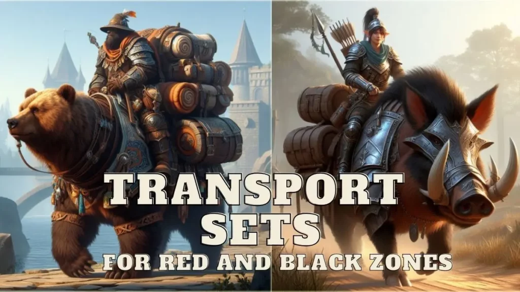 Transport Sets for Black and Red Zones: Bears, Boars, Horses