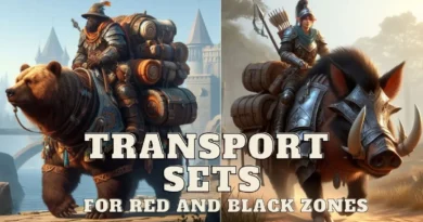 Transport Sets for Black and Red Zones: Bears, Boars, Horses