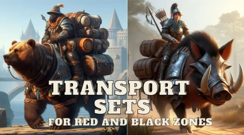 Transport Sets for Black and Red Zones: Bears, Boars, Horses